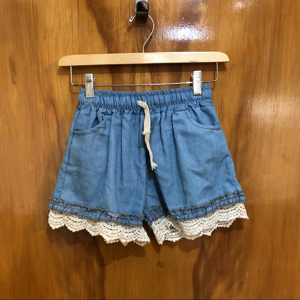 Jean Short, Mini, XS, Lace/Crochet Trim